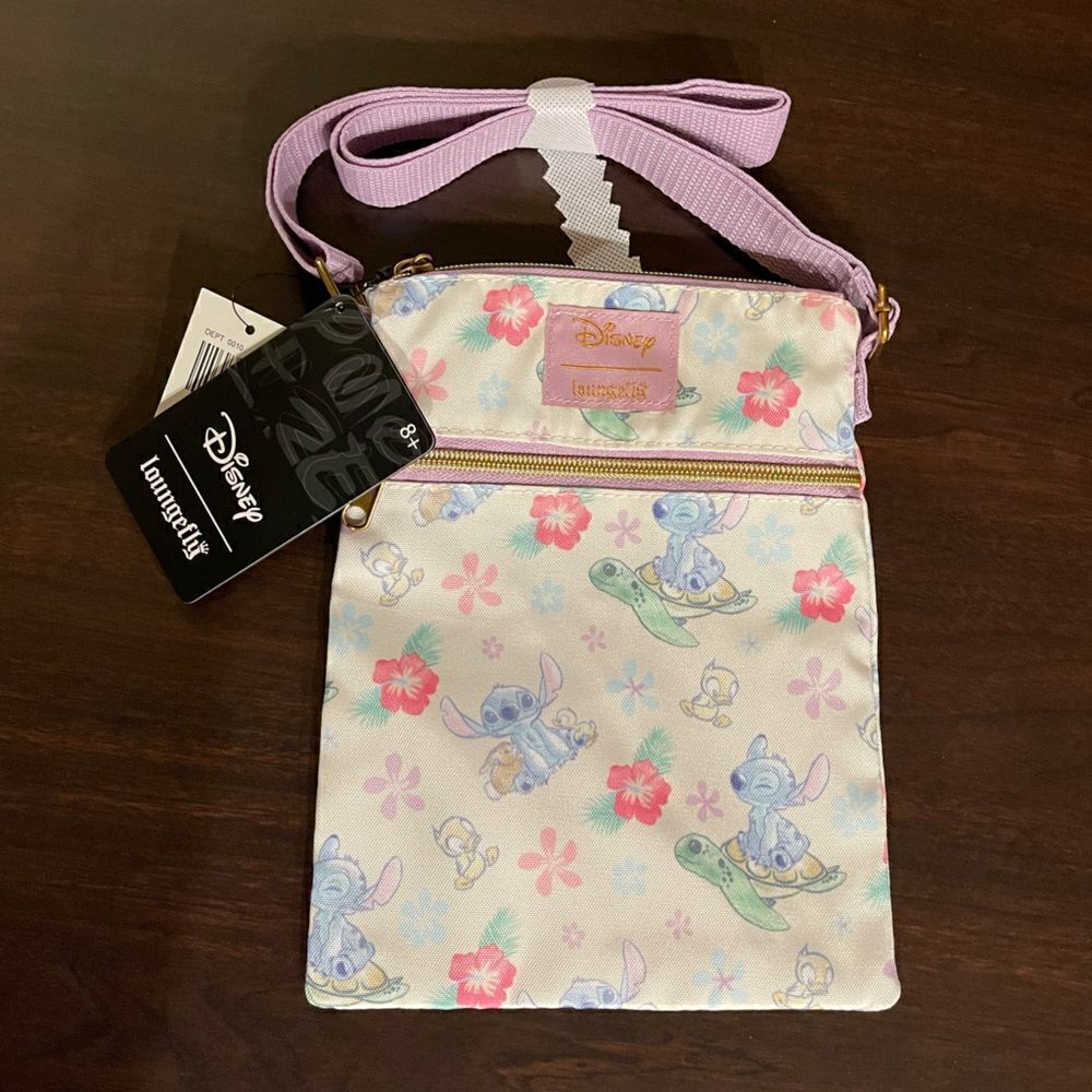 Loungefly Disney Lilo and Stitch Turtles Passport Crossbody NWT
